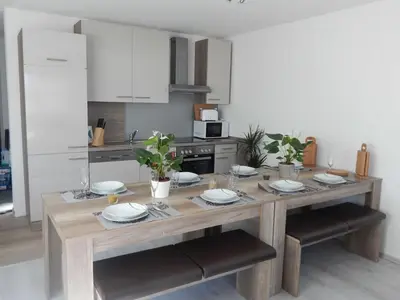 Küche/Küchenzeile in der Unterkunft Ferienhaus Königsberg Haus 1