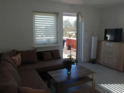 TV/Unterhaltungsangebot in der Unterkunft Ferienhaus Königsberg Haus 1
