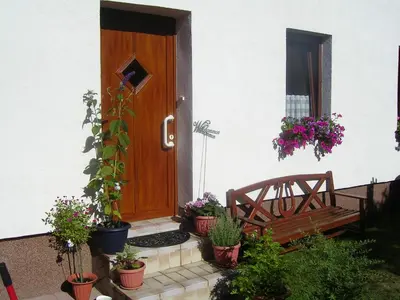 Ein Garten an der Unterkunft Ferienwohnung 