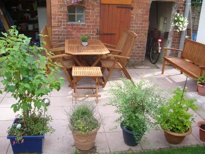 Ein Garten an der Unterkunft Ferienwohnung 