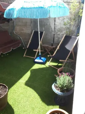 Ein Garten an der Unterkunft Ferienwohnung 