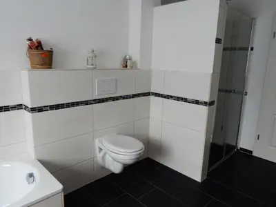 Ein Badezimmer in der Unterkunft Ferienhaus Königsberg Haus 2
