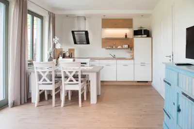 Küche/Küchenzeile in der Unterkunft Ferienwohnung Spieß