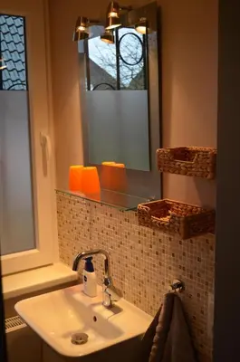 Ein Badezimmer in der Unterkunft Jana's Fewo