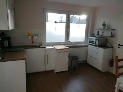 Küche/Küchenzeile in der Unterkunft Jana's Fewo