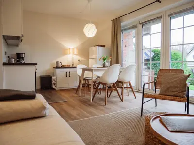 Küche/Küchenzeile in der Unterkunft Steilufer Apartements