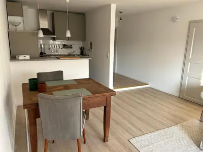 Küche/Küchenzeile in der Unterkunft Ferienwohnung 2 Hof Flüh