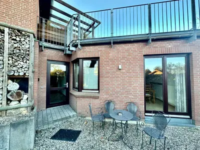 Ein Balkon oder eine Terrasse in der Unterkunft FeWo Rajek -Alte Salzstraße 14-