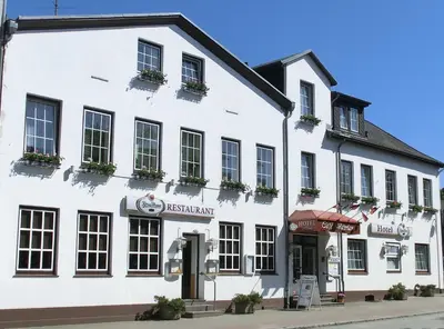Das Gebäude in dem sich das Hotel befindet