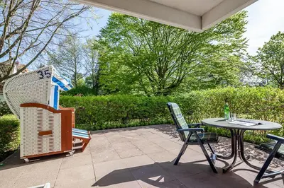 Ein Garten an der Unterkunft Strand & Park