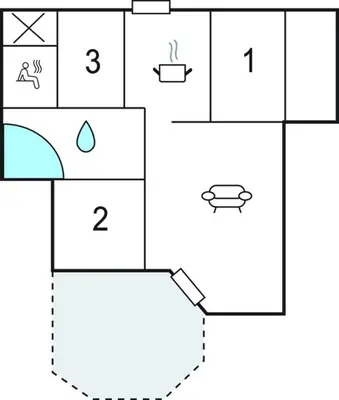 Grundriss der Unterkunft Frische Brise 31 - Dorf 3