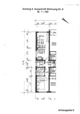 Grundriss der Unterkunft Ferienwohnung Seega