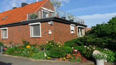 Das Gebäude in dem sich die Ferienwohnung befindet