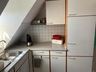 Küche/Küchenzeile in der Unterkunft Ferienwohnung Röpersberg