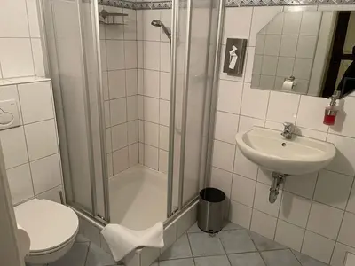 Ein Badezimmer in der Unterkunft Nobis Krug