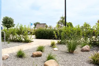 Ein Garten an der Unterkunft Ferienwohnung 1 Haus Meeresrauschen