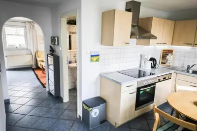 Küche/Küchenzeile in der Unterkunft Ferienhaus Fischerhus Alice
