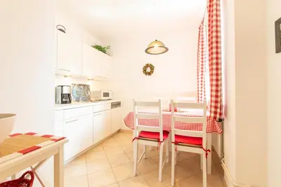 Küche/Küchenzeile in der Unterkunft Ferienwohnung App. 9 Haus Duckdalben