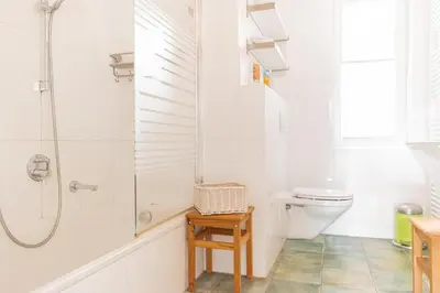 Ein Badezimmer in der Unterkunft Ferienwohnung Glücksmomente