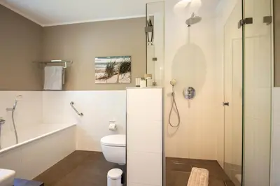 Ein Badezimmer in der Unterkunft Ferienhaus Beach House Scharbeutz