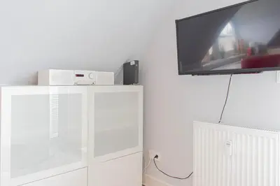 TV/Unterhaltungsangebot in der Unterkunft Ferienwohnung Dünenmeer