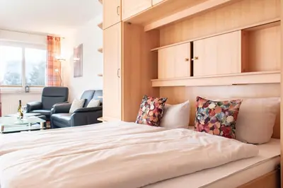Ein Bett oder Betten in einem Zimmer der Unterkunft Ferienwohnung Dorfmeyer