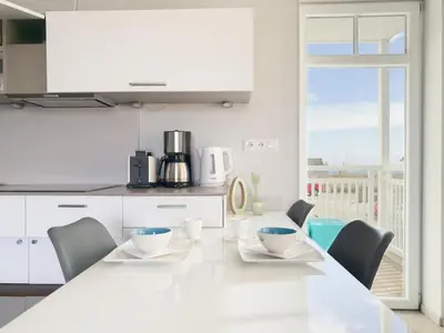 Küche/Küchenzeile in der Unterkunft Ferienwohnung Baltic Lounge 53