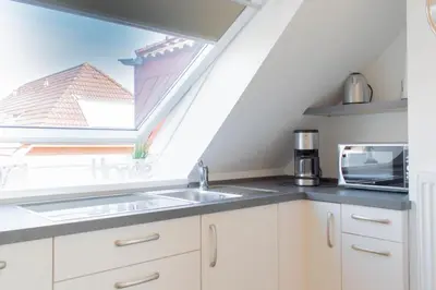 Küche/Küchenzeile in der Unterkunft Ferienwohnung Ausblick