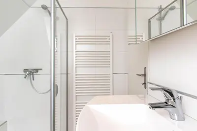 Ein Badezimmer in der Unterkunft Ferienwohnung Ausblick