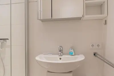 Ein Badezimmer in der Unterkunft Ferienwohnung Ankommen