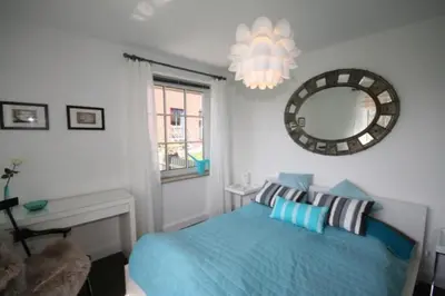 Ein Bett oder Betten in einem Zimmer der Unterkunft Ferienwohnung Baltic Sea
