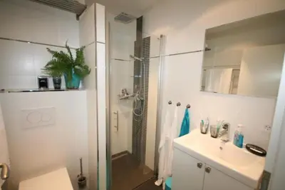 Ein Badezimmer in der Unterkunft Ferienwohnung Baltic Sea