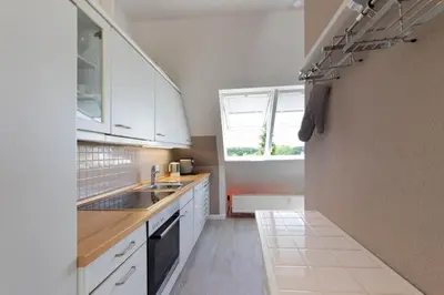 Küche/Küchenzeile in der Unterkunft Ferienwohnung Ostseenest