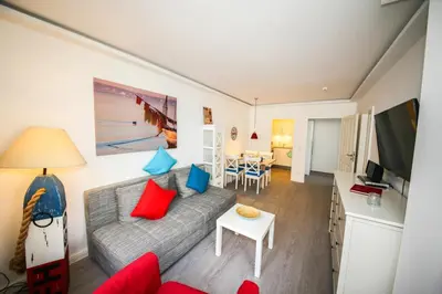 TV/Unterhaltungsangebot in der Unterkunft Ferienwohnung Seesternchen 1