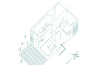 Grundriss der Unterkunft Ferienwohnung 