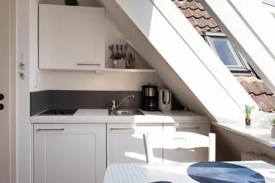 Küche/Küchenzeile in der Unterkunft Ferienwohnung App.11 Haus Duckdalben