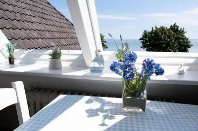 Ein Balkon oder eine Terrasse in der Unterkunft Ferienwohnung App.11 Haus Duckdalben