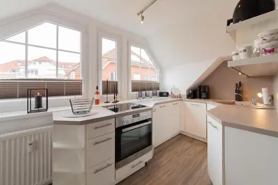 Küche/Küchenzeile in der Unterkunft Ferienwohnung Auszeit