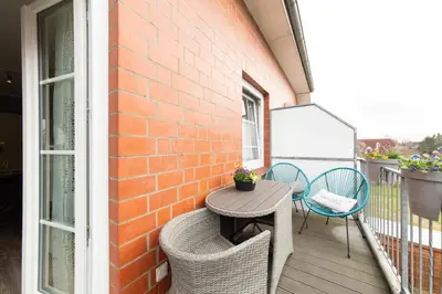 Ein Balkon oder eine Terrasse in der Unterkunft Ferienwohnung Auszeit