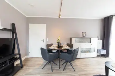 TV/Unterhaltungsangebot in der Unterkunft Ferienwohnung Auszeit
