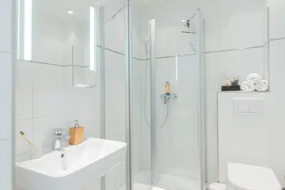 Ein Badezimmer in der Unterkunft Ferienwohnung Lieblingsplatz