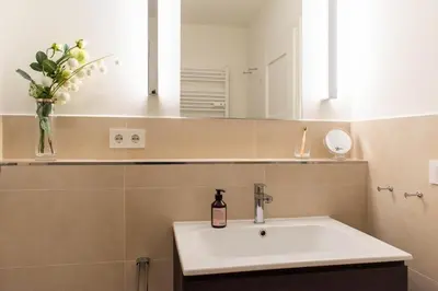 Ein Badezimmer in der Unterkunft Ferienwohnung Kuschelmuschel