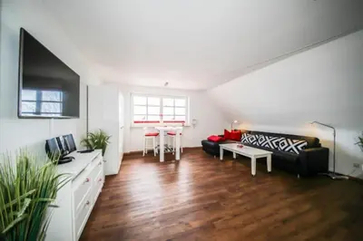 TV/Unterhaltungsangebot in der Unterkunft Ferienwohnung Jolle Haus Duckdalben