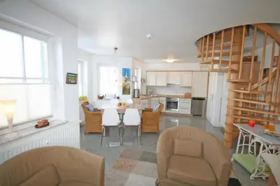 Küche/Küchenzeile in der Unterkunft Ferienwohnung Kurparkhöhe