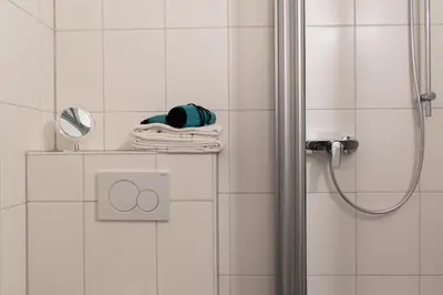 Ein Badezimmer in der Unterkunft Ferienwohnung Kurpark-Residenz App. 5