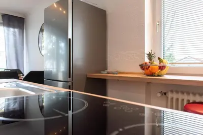Küche/Küchenzeile in der Unterkunft Ferienwohnung Haus Baltic App. 06