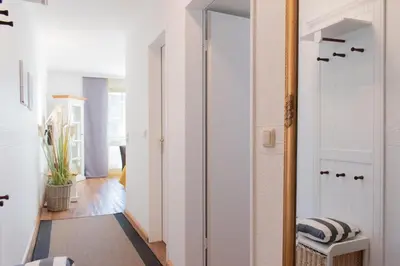 Ein Badezimmer in der Unterkunft Ferienwohnung Haus Baltic App. 06
