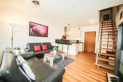 Küche/Küchenzeile in der Unterkunft Ferienwohnung Meeresblick