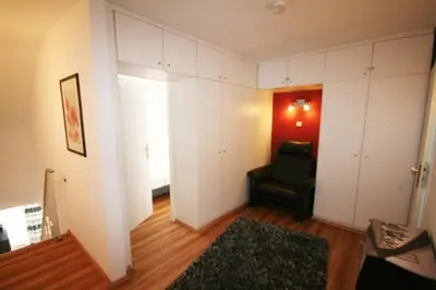 Ein Bett oder Betten in einem Zimmer der Unterkunft Ferienwohnung Meeresblick