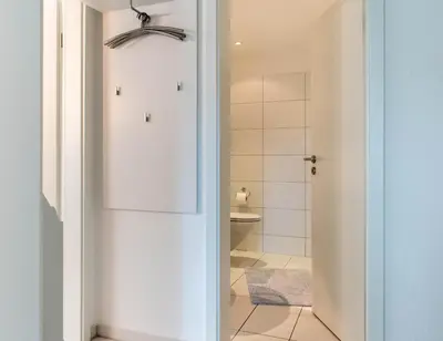 Ein Badezimmer in der Unterkunft Ferienwohnung Mare Time 1